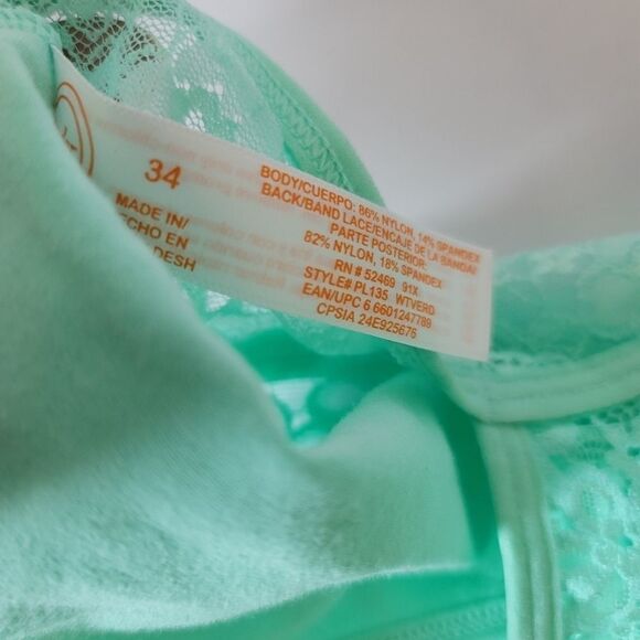 2 pullover bralettes tween mint green - Picture 3 of 10